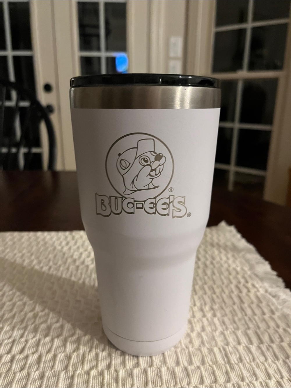 Buc-ee’s White Stainless Travel Tumbler